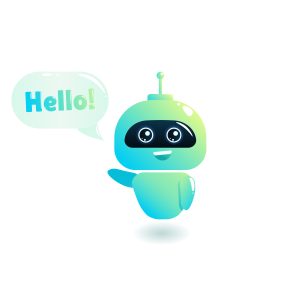 AI Chatbot saying HELLO